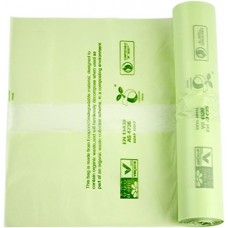 Sac poubelle biodégradable à compost de 6 litres avec guide de compostage (français non garanti) par Alina   100 bags - B01M07CKFQ